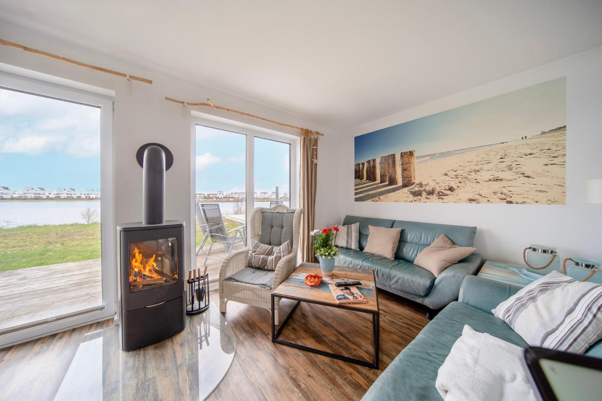 Ferienhaus Lieblingsplatz By Seeblick Ferien Oro, Direkte Wasserlage,Sauna,Kamin Olpenitz Esterno foto